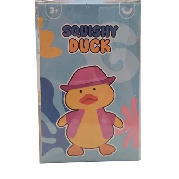 Set of 3 Squishy Duck Sensory Toys Pink Blue Purple Hat and Jacket 3+ - Picture 11 of 12